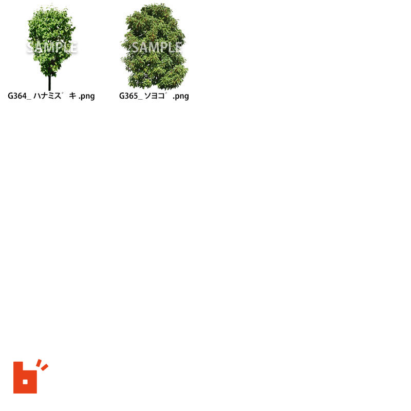 【樹木素材】ガーデン庭木素材　庭樹木  34点  G30_11