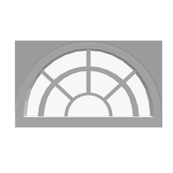装飾窓（半円窓）