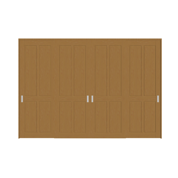 室内ﾄﾞｱ (引違 4枚)