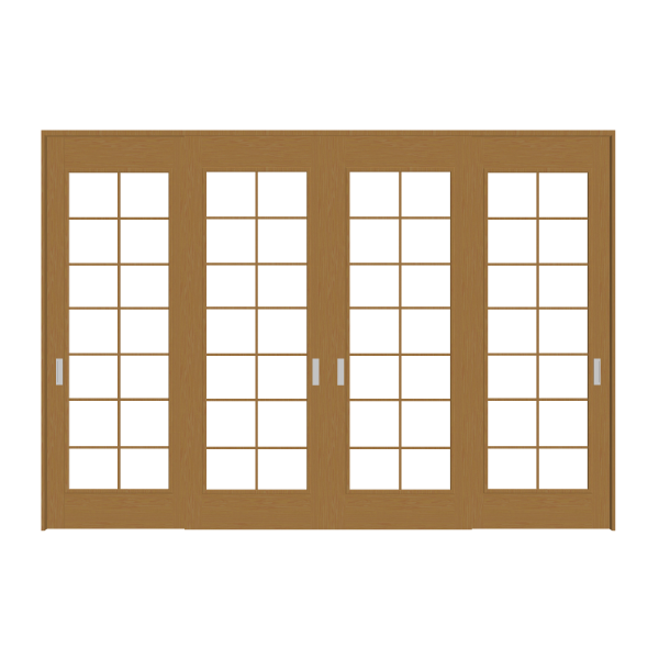 室内ﾄﾞｱ (引違 4枚)