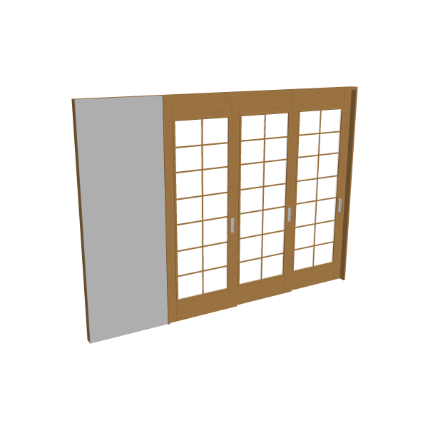 室内ﾄﾞｱ (片引戸 3枚)