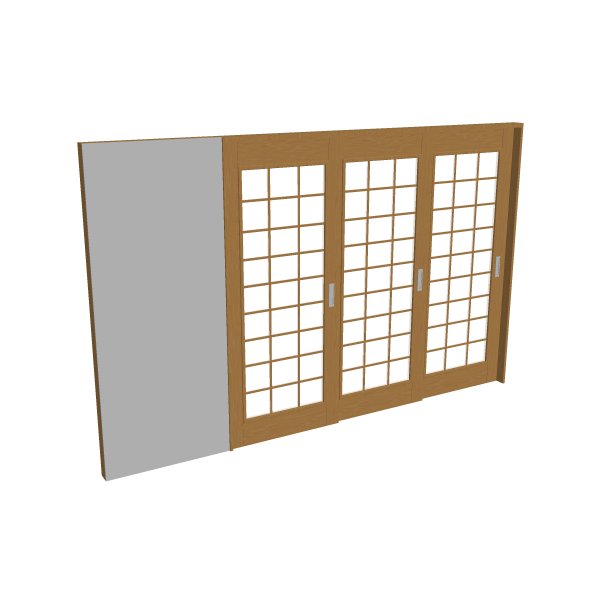 室内ﾄﾞｱ (片引戸 3枚)