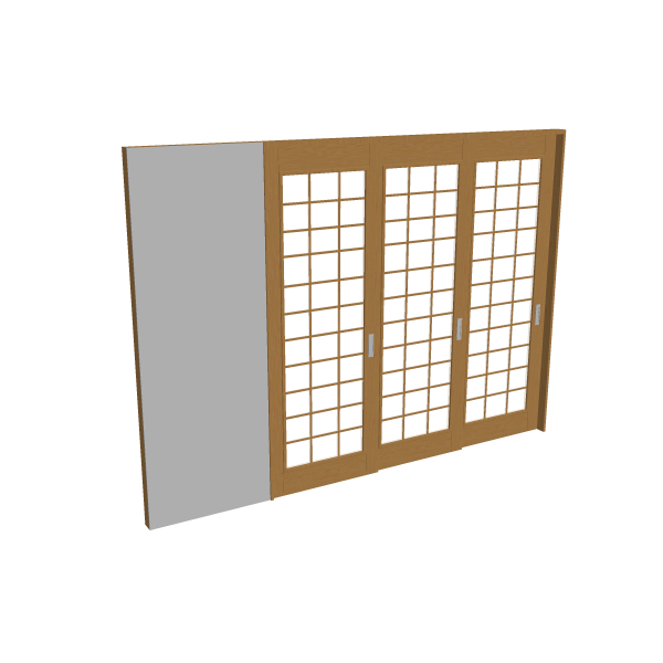 室内ﾄﾞｱ (片引戸 3枚)